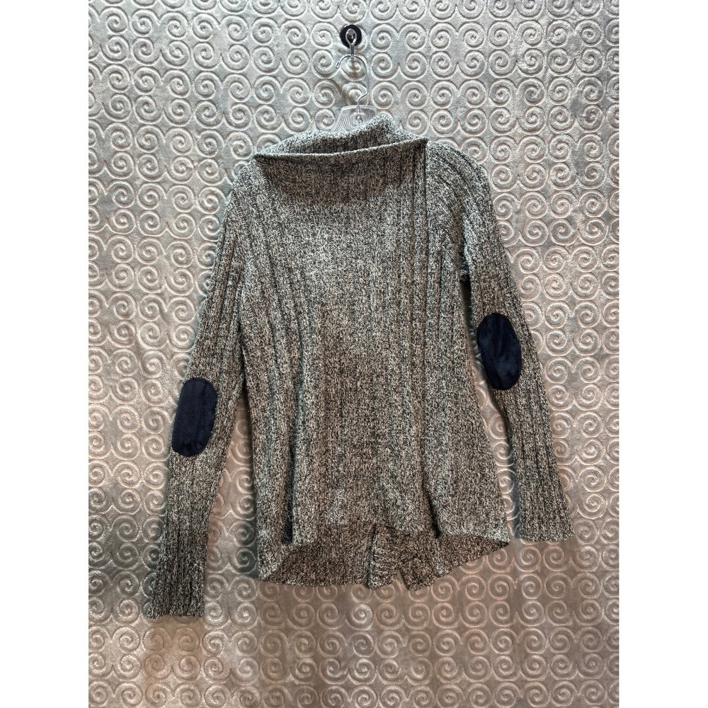 I LOVE H81 Women's Gray Knit Shawl Collar Cardigan Sweater‎ Size Large - Picture 7 of 8